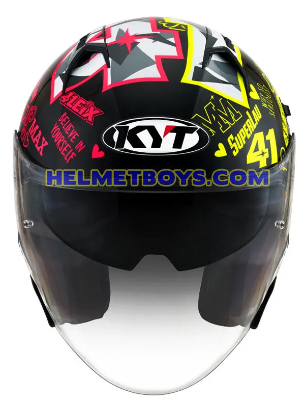 KYT NFJ Motorcycle Sunvisor Helmet ESPARGARO 2020