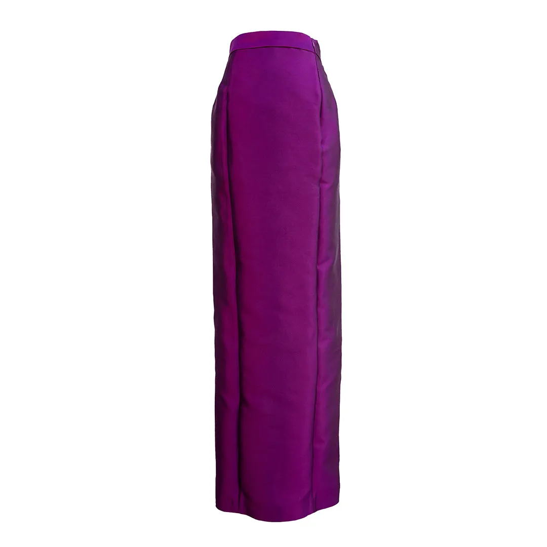 MASON by MASON'S DAUGHTER Charlotte Skirt, Magenta Silk Wool