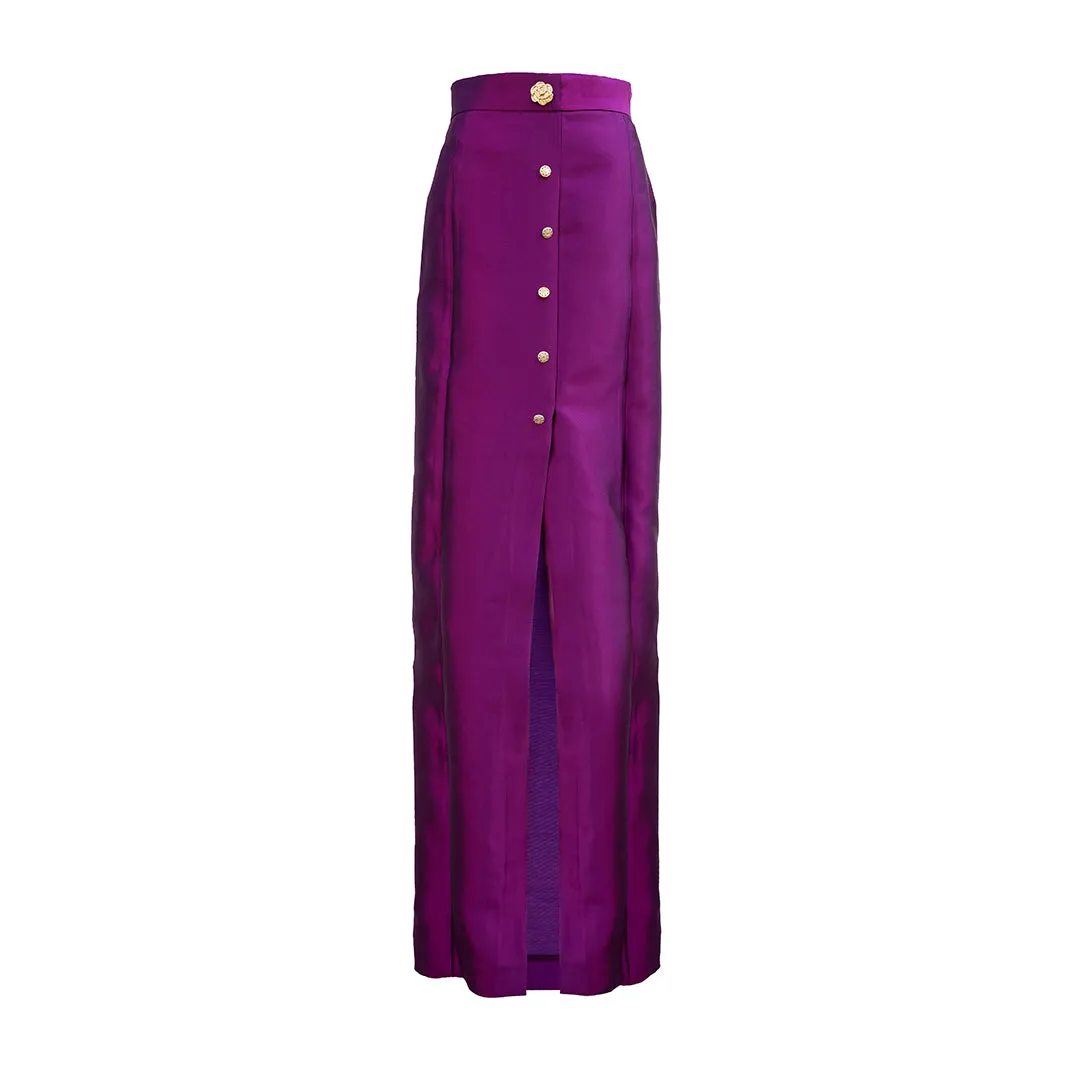 MASON by MASON'S DAUGHTER Charlotte Skirt, Magenta Silk Wool