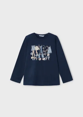 Mayoral 4072 091 - Navy Long Sleeve Top