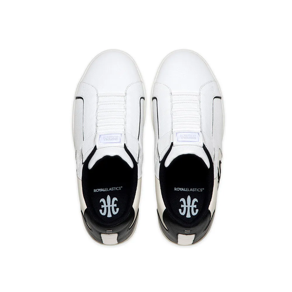 Men's Adelaide White Black Leather Sneakers 02641-009