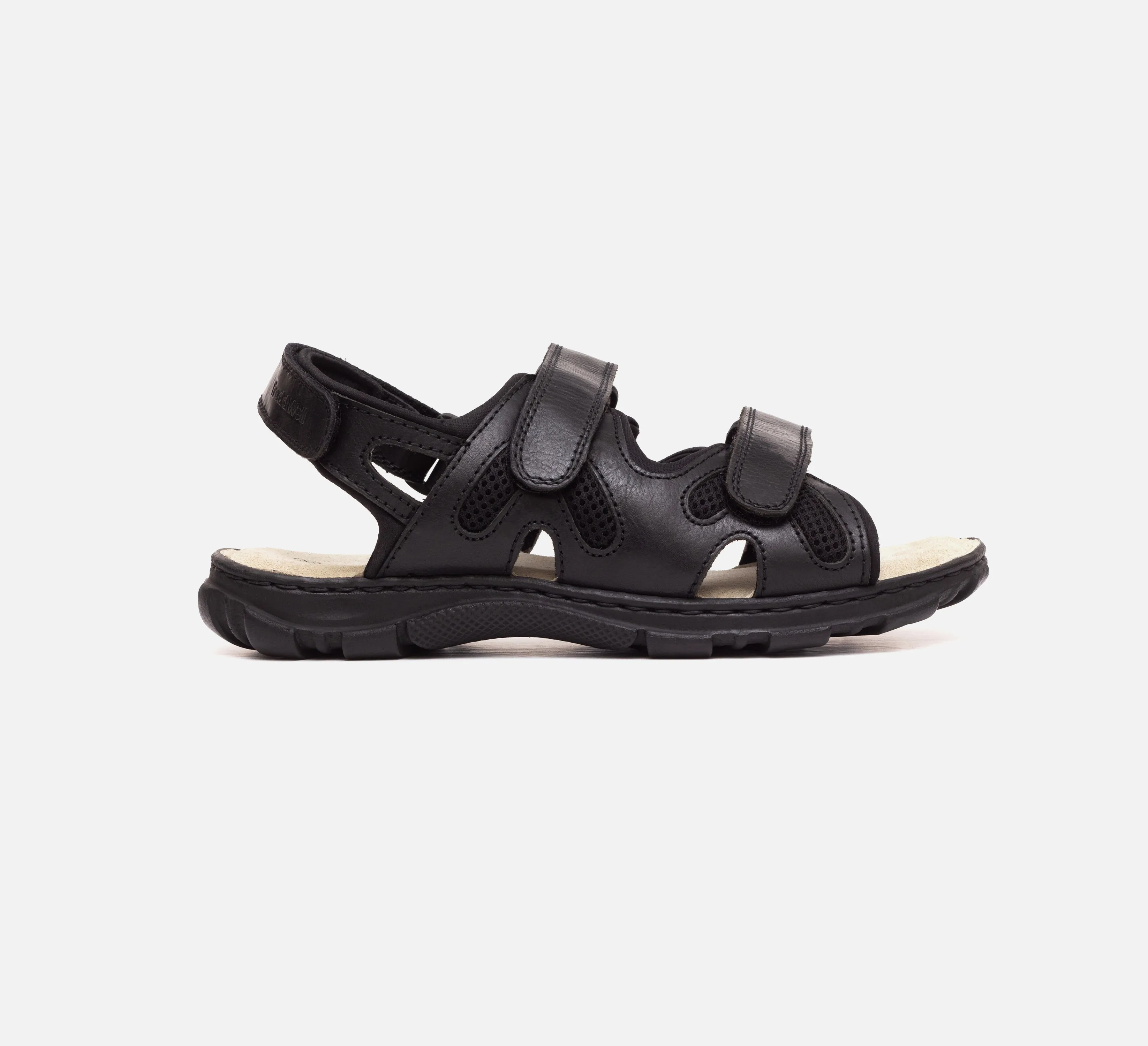 Mens Wide Fit Sandals Ashley Sandals by Tredd Well - Black