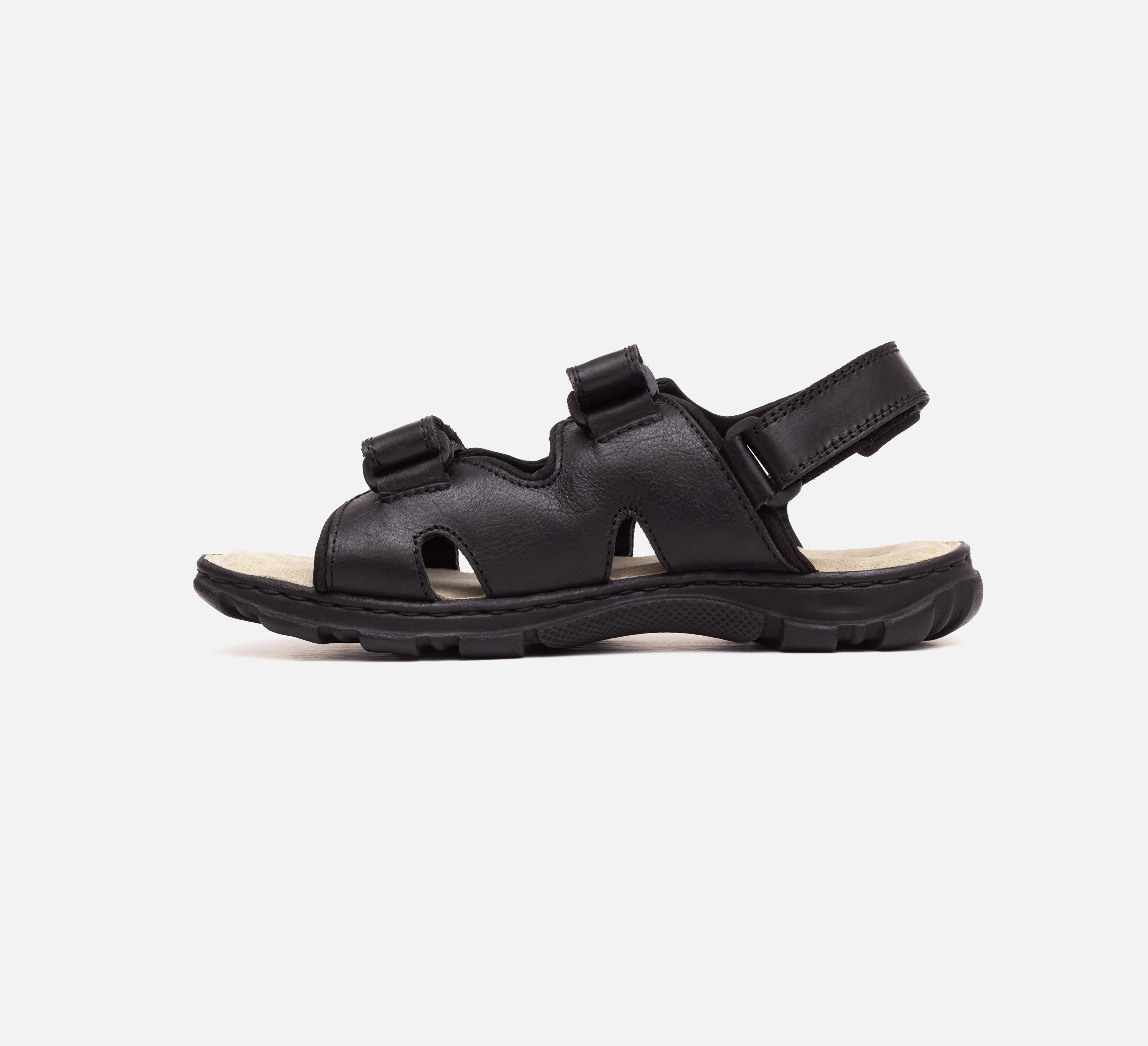 Mens Wide Fit Sandals Ashley Sandals by Tredd Well - Black