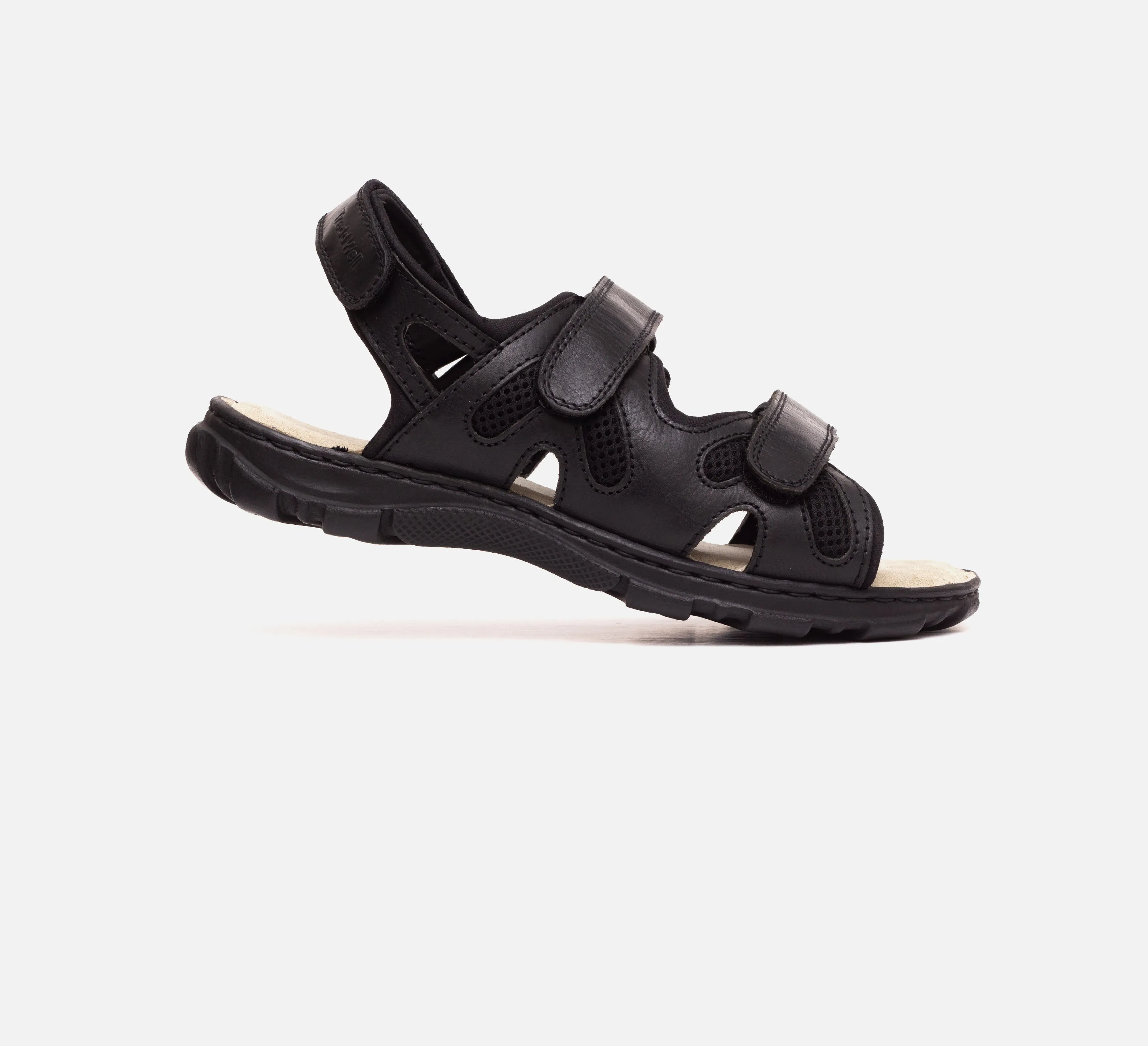 Mens Wide Fit Sandals Ashley Sandals by Tredd Well - Black