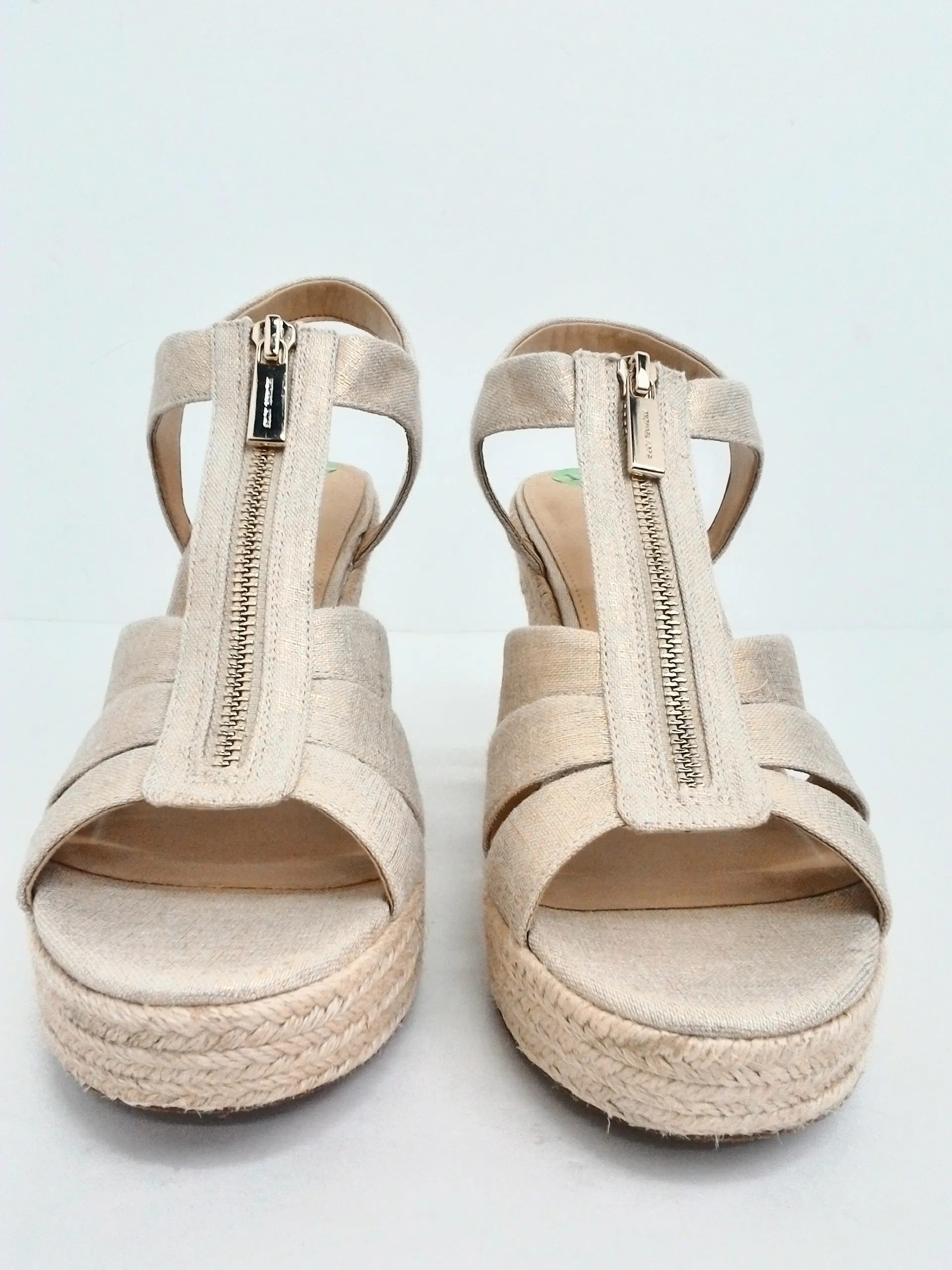 Michael Kors Women's Gold Wedge Sandals Size 11 M