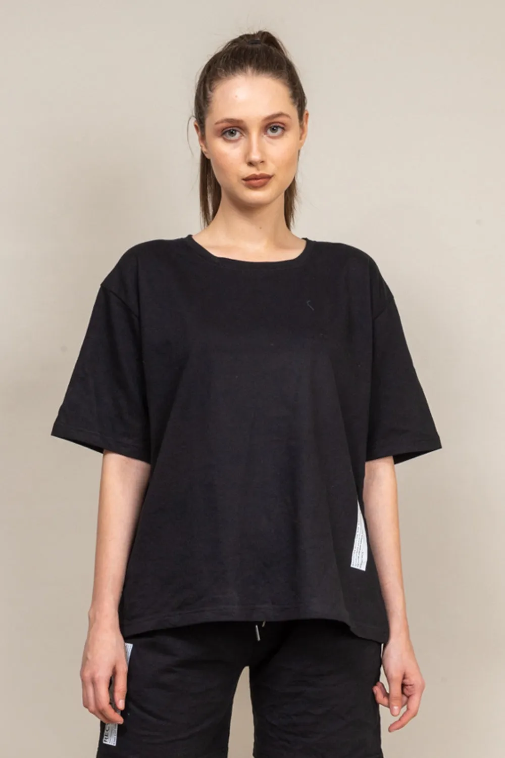 Midnight black oversized T-shirt