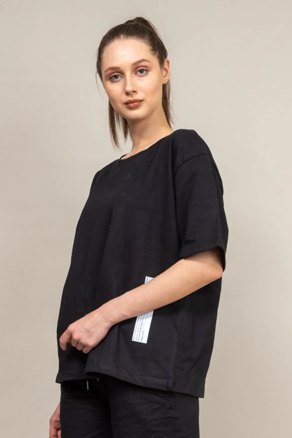 Midnight black oversized T-shirt