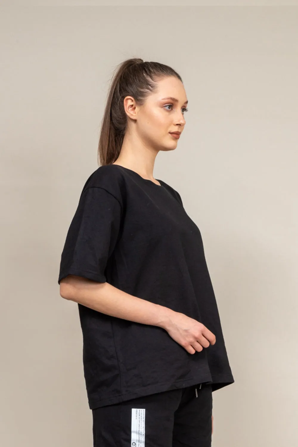 Midnight black oversized T-shirt