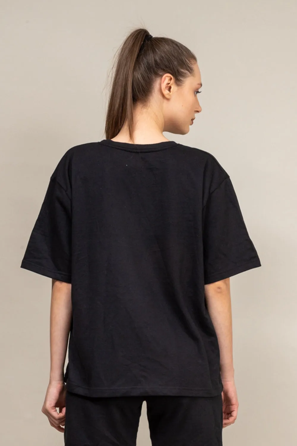 Midnight black oversized T-shirt