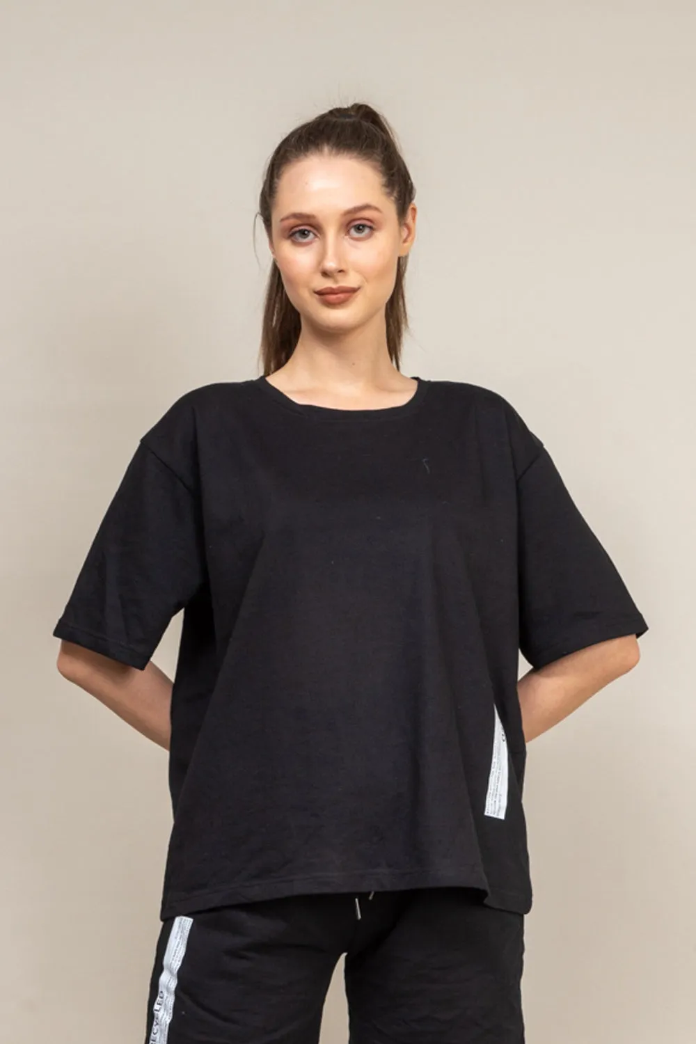 Midnight black oversized T-shirt