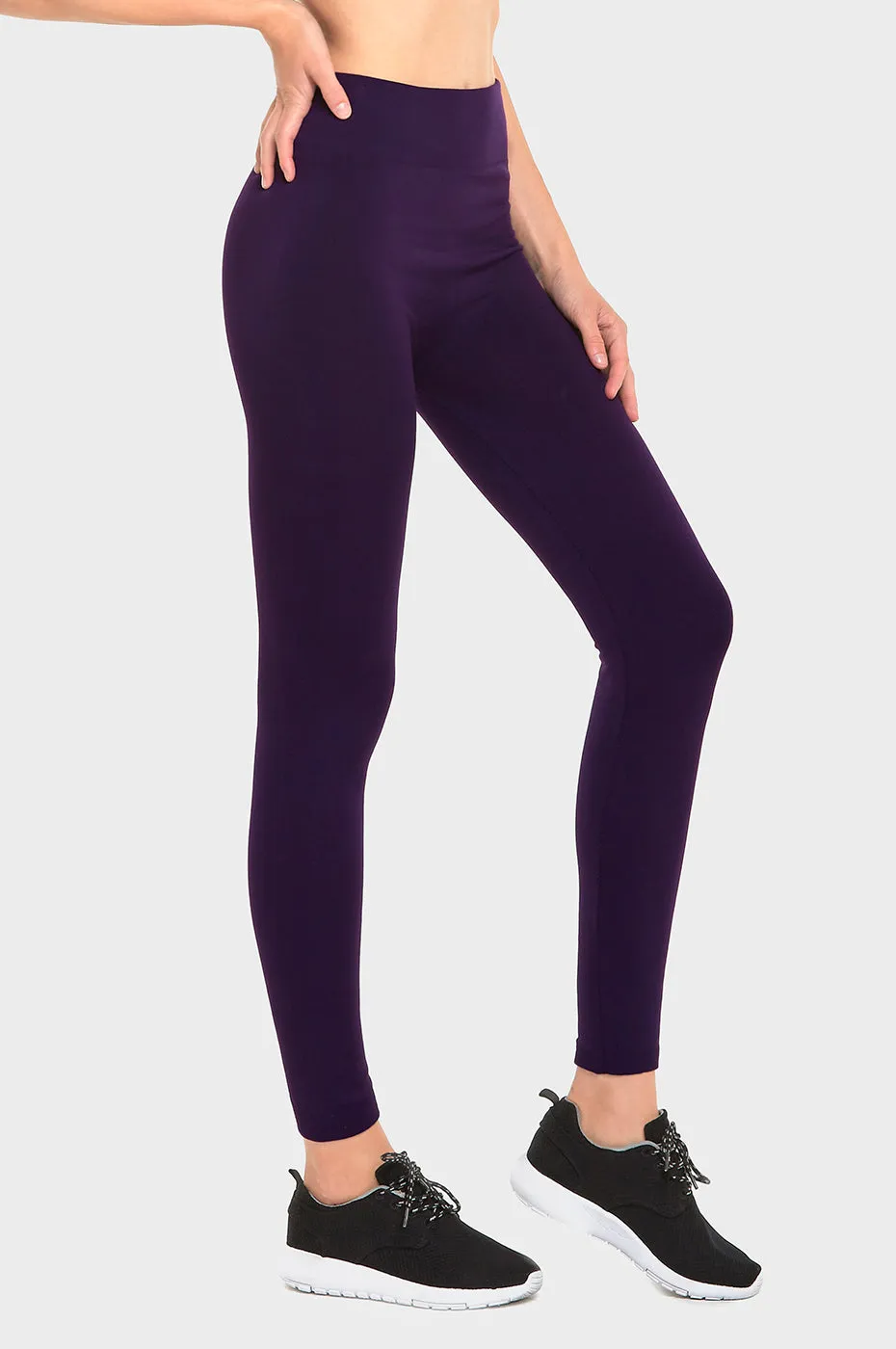 MOPAS LADIES SEAMLESS FLEECE LEGGINGS (TX300)