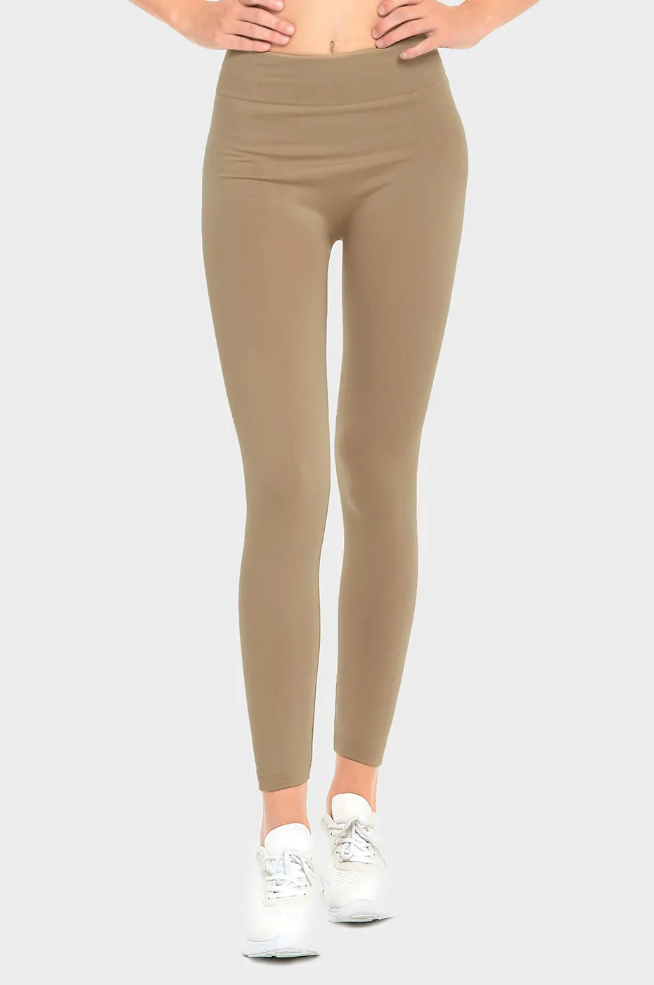 MOPAS LADIES SEAMLESS FLEECE LEGGINGS (TX300)