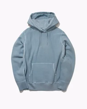 Natural Dyed Hoodie Fleece - Dusty Teal