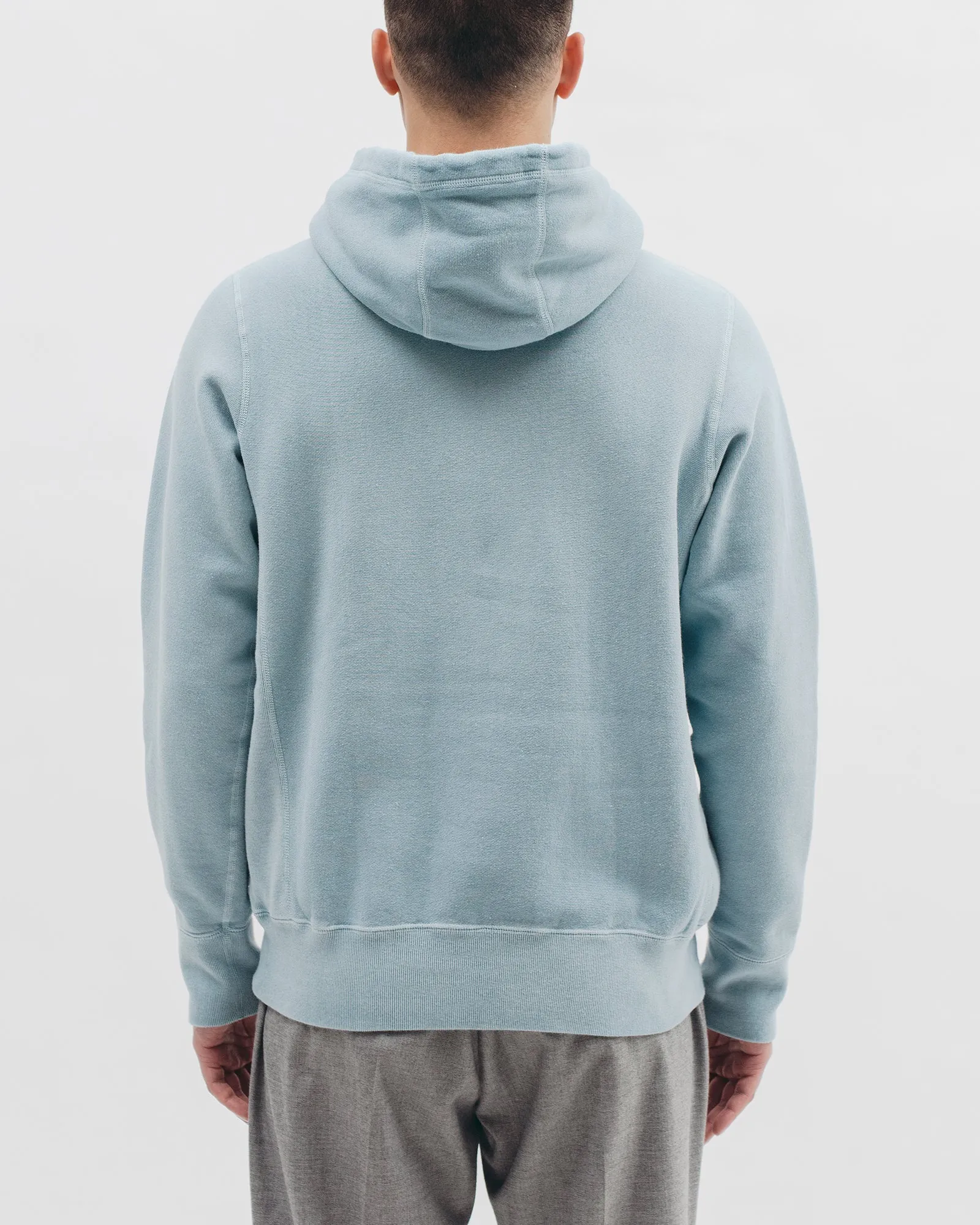 Natural Dyed Hoodie Fleece - Dusty Teal