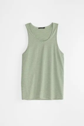 NS2170-2 Mini Stripe Tank Top in Green