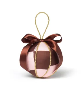 Pink Brown Puzzle Printed Bauble