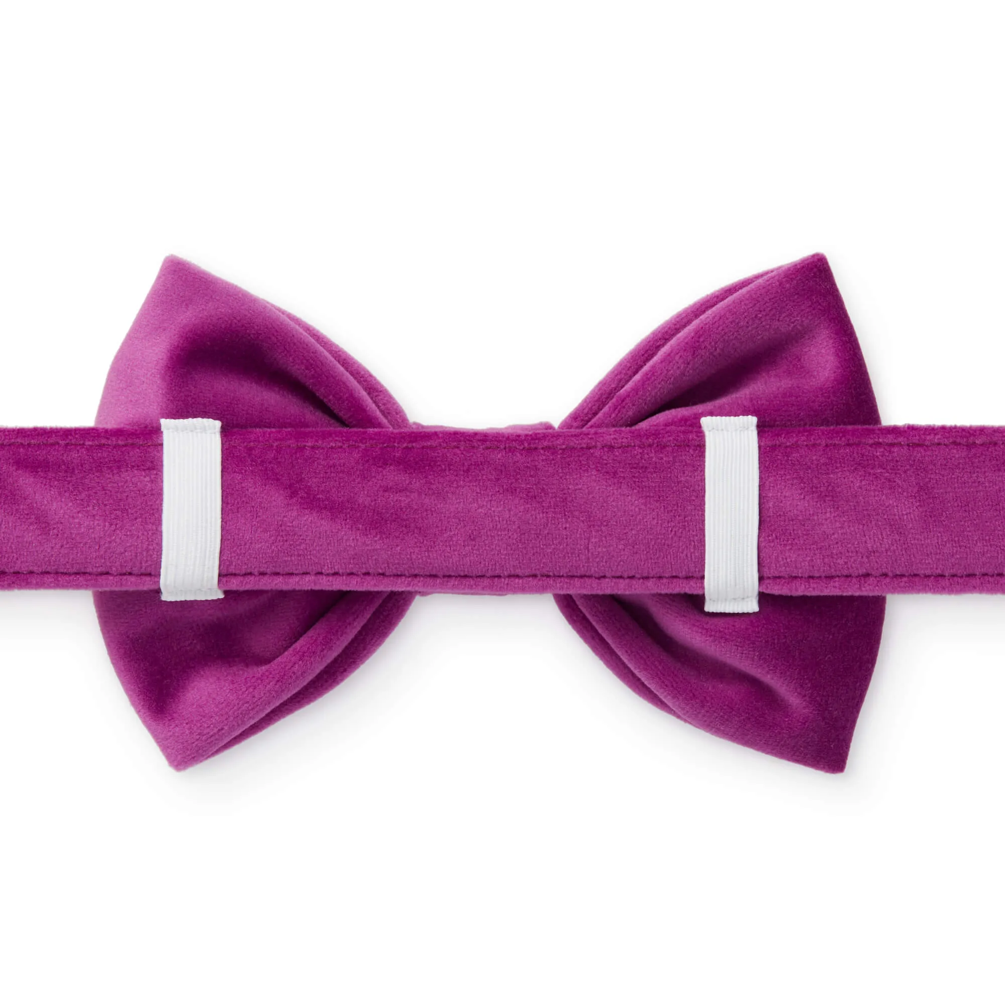 Plum Velvet Dog Bow Tie