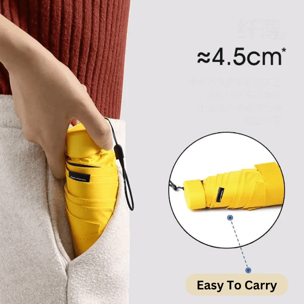 Portable Pocket Sized Umbrella (Random Color)