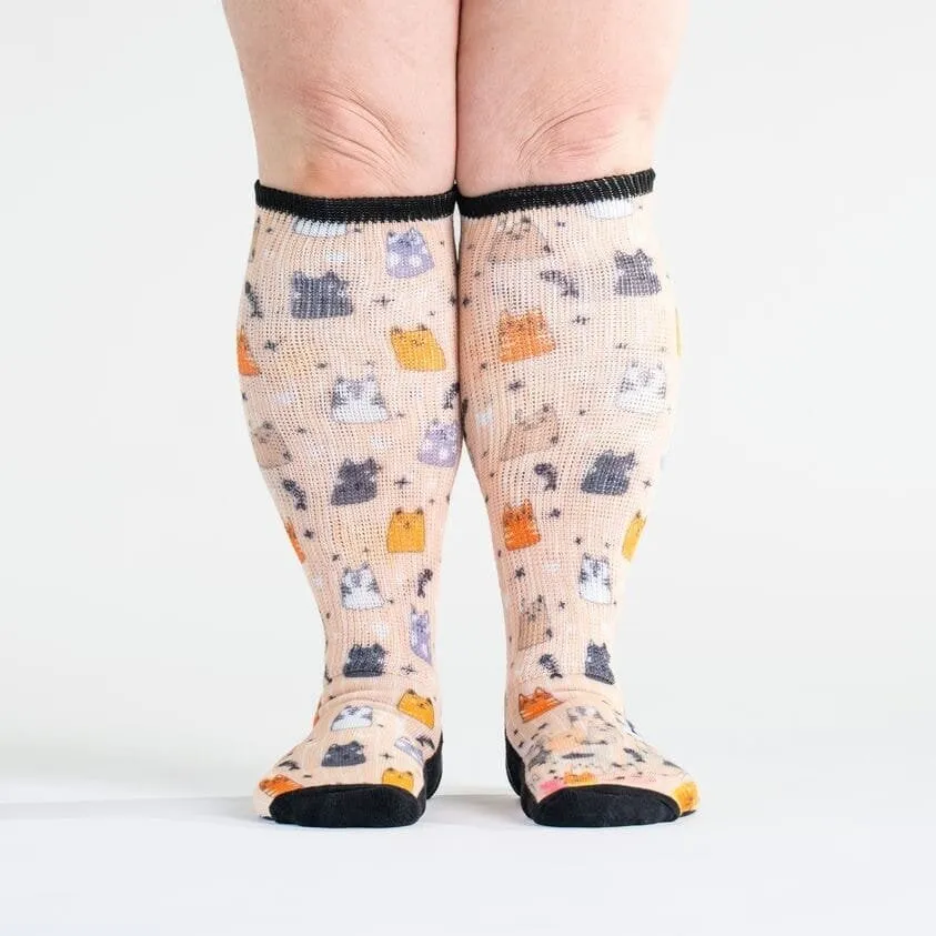 Pretty Kitty Non-Binding Diabetic Socks