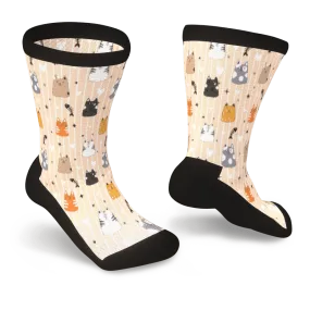 Pretty Kitty Non-Binding Diabetic Socks