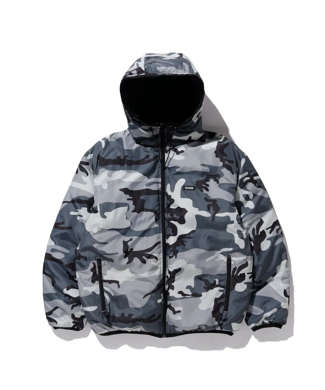 REVERSIBLE HOODED CAMO JACKET