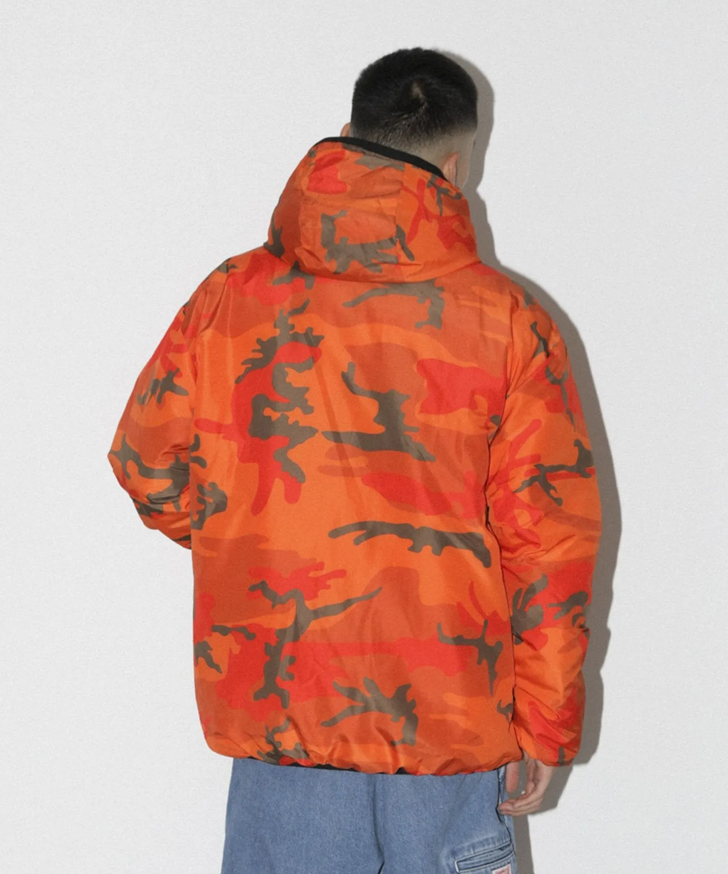 REVERSIBLE HOODED CAMO JACKET