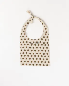 Shop Tote - Olive Dot