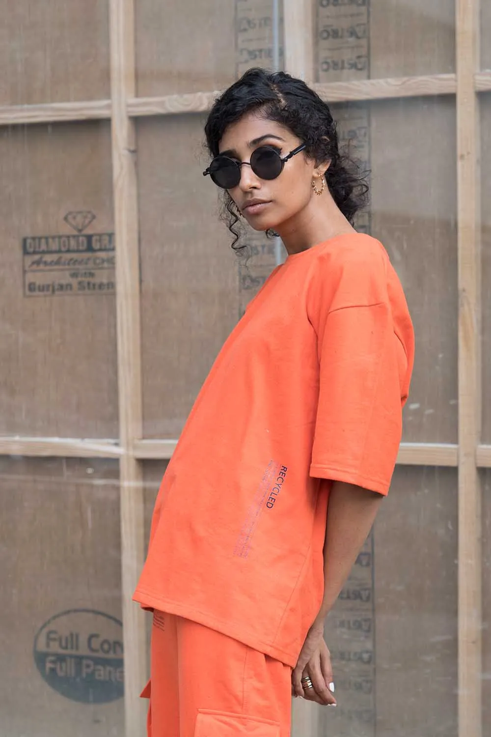 Tangerine oversized T-shirt