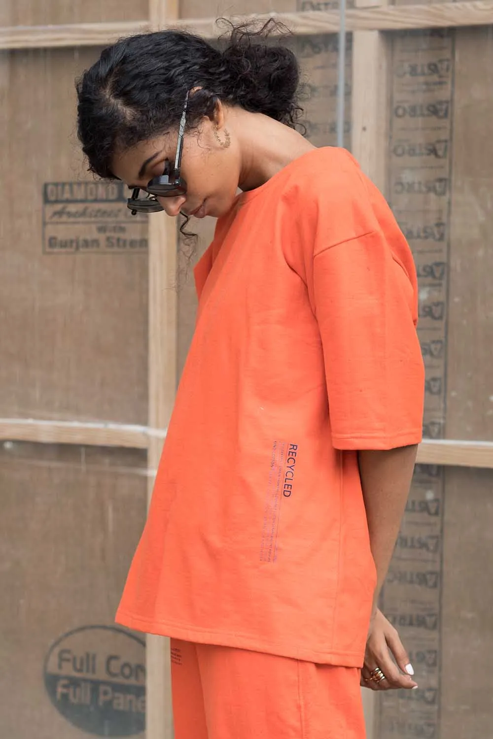 Tangerine oversized T-shirt