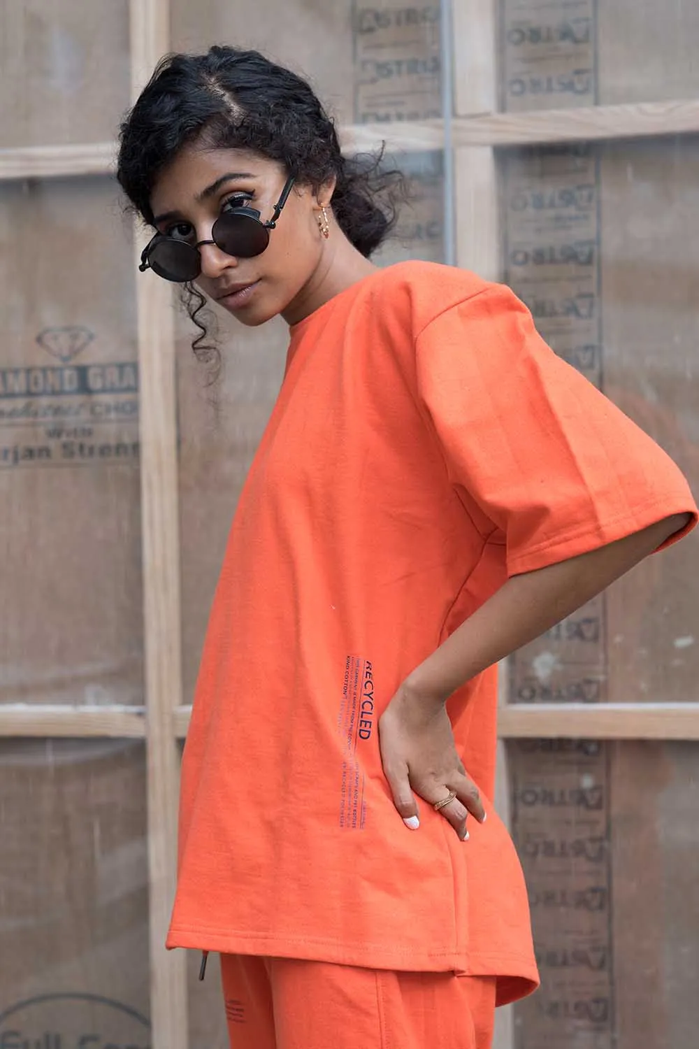 Tangerine oversized T-shirt