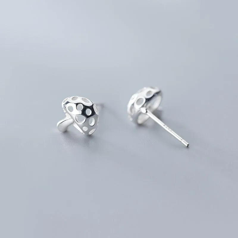 Teeny Tiny Mushroom Studs