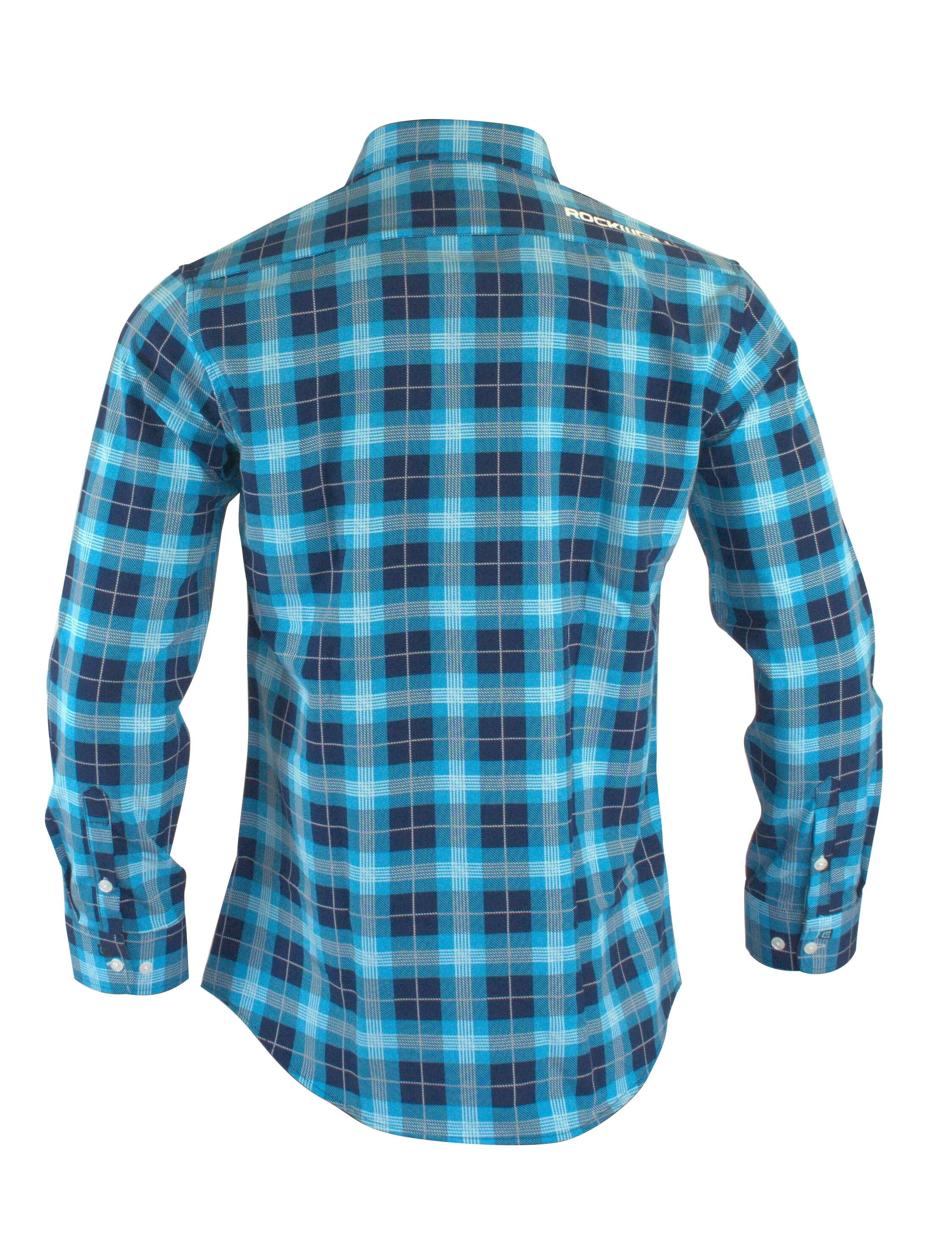 The Titan - Blue Plaid Long Sleeve