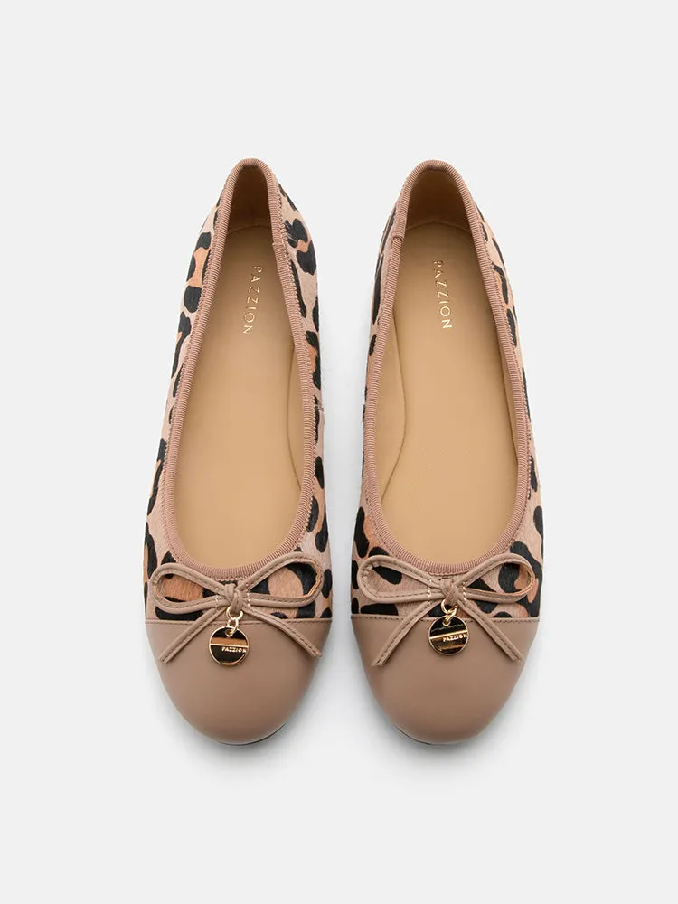 Trena Patterned Bow Flats