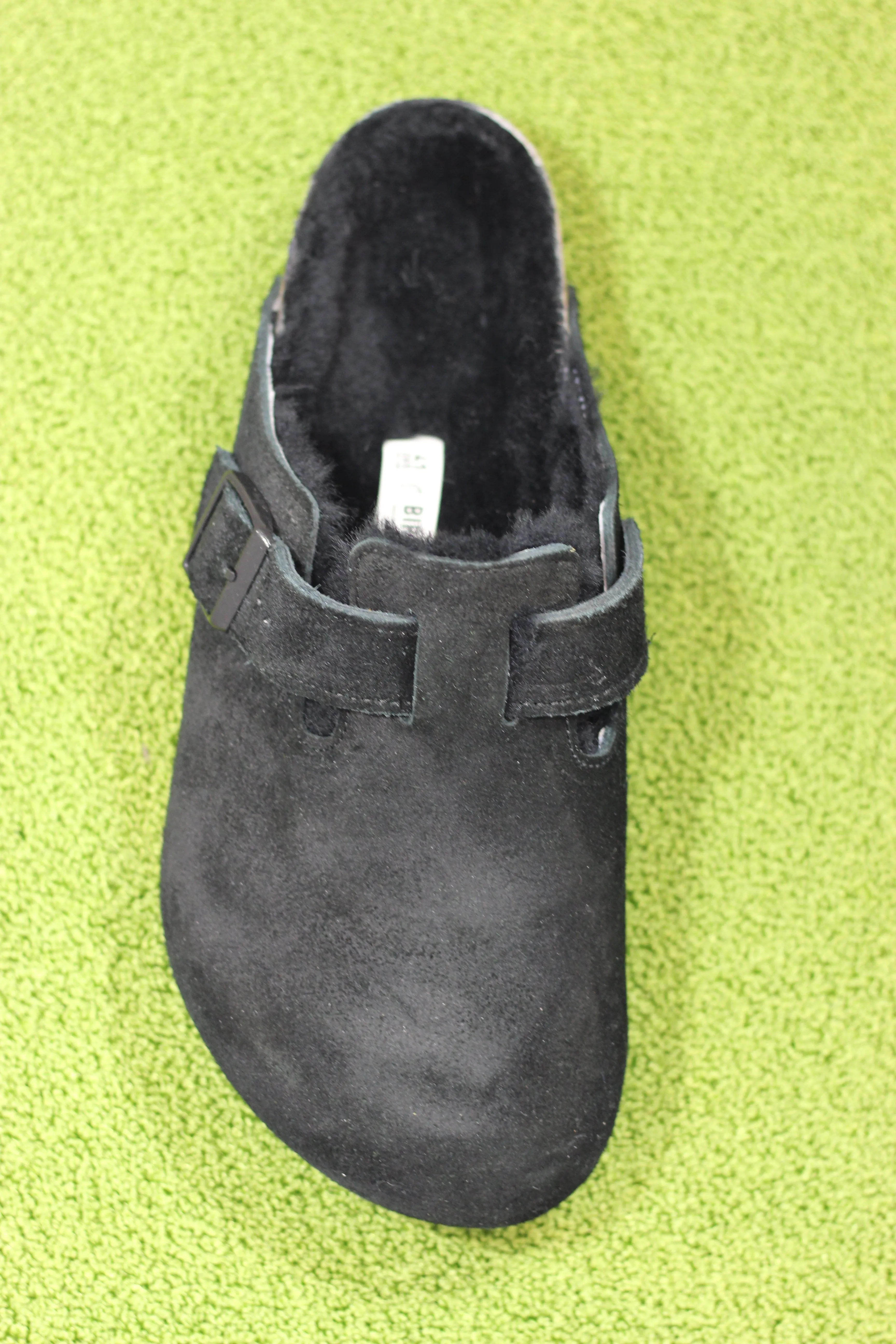 Unisex Boston Shearling Clog - Black Shearling