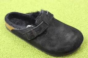 Unisex Boston Shearling Clog - Black Shearling