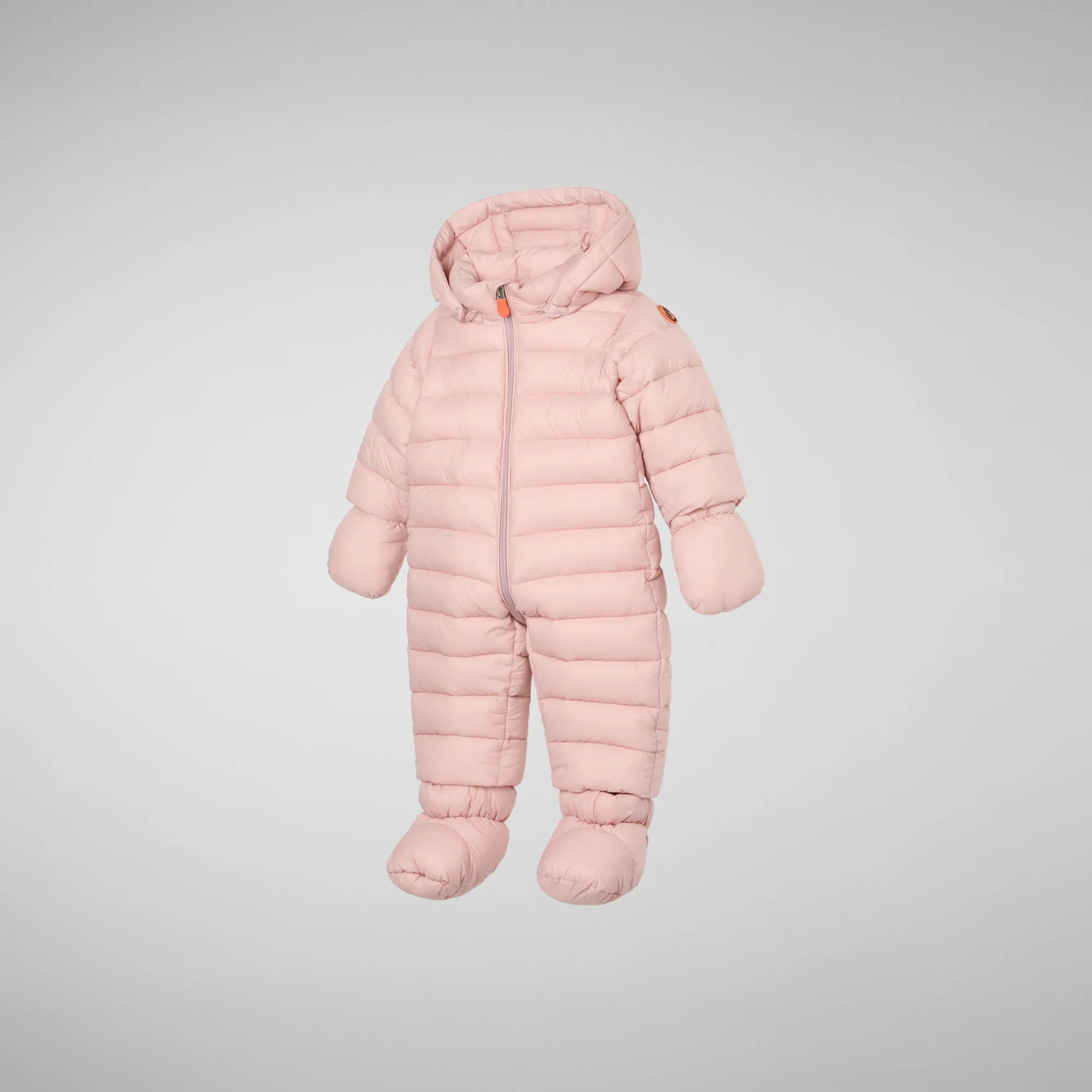 Unisex kids' hooded jumpsuit Storm in blush pink