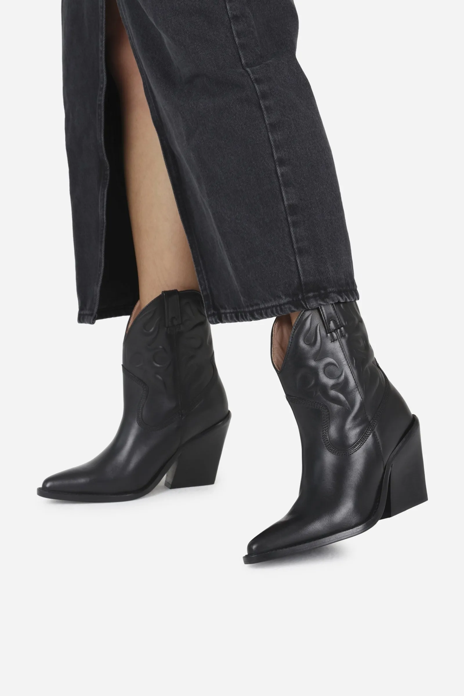 Western Ankle Boot New-Kole | black