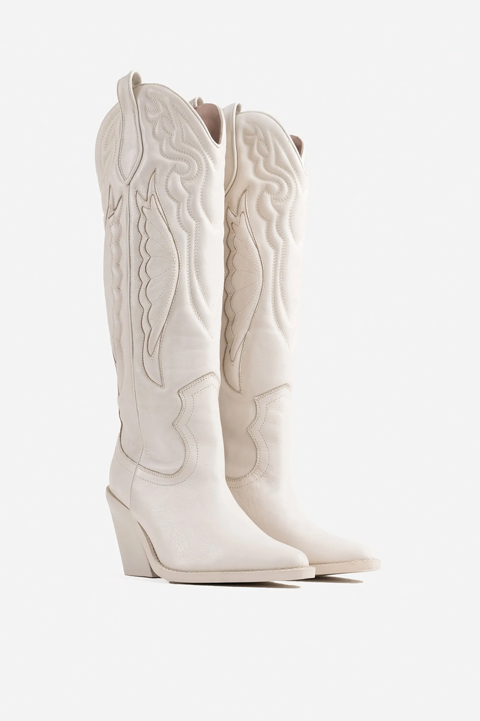 Western High Boot New-Kole | off white