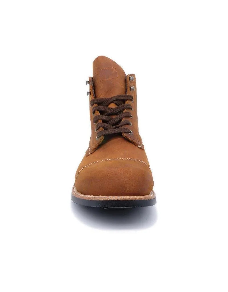 W.M Moorby Men Toe Cap Service Boot (2824) Whisky Kodiak