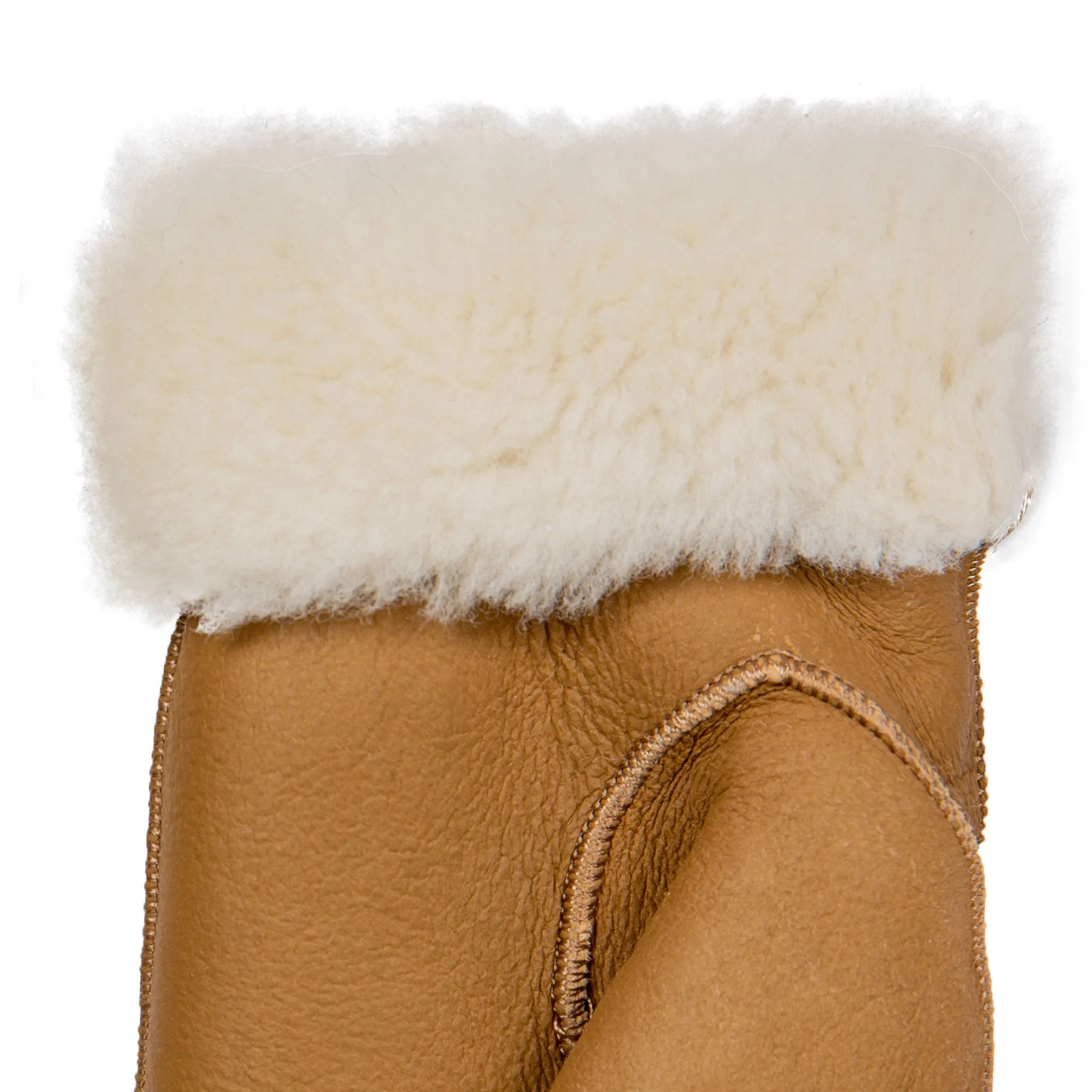 Women's Fingerless Sheepskin Mittens